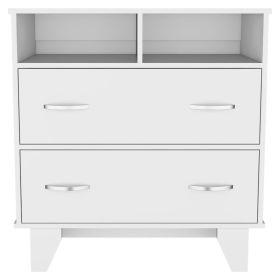 Double Drawer Dresser Arabi, Bedroom, White