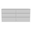 6 Drawer Double Dresser Tronx, Bedroom, White