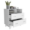 Double Drawer Dresser Arabi, Bedroom, White