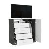 Dresser Beaufort, Bedroom, Smokey Oak / White