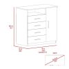 Dresser Beaufort, Bedroom, Smokey Oak / White