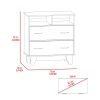 Double Drawer Dresser Arabi, Bedroom, White