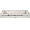 U-style Upholstered Modular Sofa with USB Charge Ports,Wireless Charging and Built-in Bluetooth Speaker in Arm,Sectional sofa for Living Room Apartmen