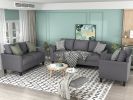 U_STYLE Polyester-blend 3 Pieces Sofa Set, Living Room Set