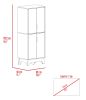 Brinnon Rectangle Kitchen Pantry Light Oak and White