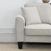 [VIDEO provided] [New] 108*85.5" Modern U Shape Sectional Sofa, 7 Seat Fabric Sectional Sofa Set with 3 Pillows Included for Living Room, Apartment, O