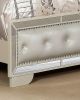 Madison Queen 4 Pc Upholstery Bedroom Set Made with wood in Beige