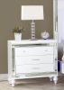 Sterling King 4 PC LED Bedroom set made with wood in White Color