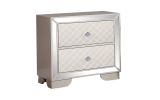 Madison Queen 4 Pc Upholstery Bedroom Set Made with wood in Beige