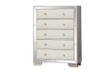 Madison Queen 5 Pc Upholstery Bedroom Made with wood in Beige