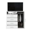 Dresser Beaufort, Bedroom, Smokey Oak / White