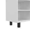 TV Stand for TV¬¥s up 70" Estocolmo, Four Open Shelves, White Finish