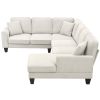 [VIDEO provided] [New] 108*85.5" Modern U Shape Sectional Sofa, 7 Seat Fabric Sectional Sofa Set with 3 Pillows Included for Living Room, Apartment, O