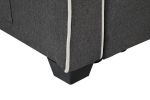 Cody Modern Gray Fabric Sleeper Sofa with 2 USB Charging Ports and 4 Accent Pillows