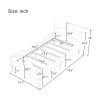 Macaron Twin Size Toddler Bed with Side Safety Rails and Headboard and Footboard,White