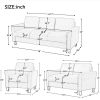 U_STYLE Polyester-blend 3 Pieces Sofa Set, Living Room Set