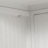 27.56"Glass Doors Modern Two-door Wall Cabinet with Featuring Three-tier Storage for Entryway Living Room Bathroom Dining Room,Wall Cabinet with Chara