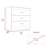 Bethage 3-Drawer Dresser Black Wengue