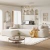 U_Style Modern Large L-Shape Modular Sectional Sofa for Living Room, Bedroom, Salon, 2 Piece Free Combination, Simplified Style