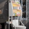 Joybos¬Æ 3-Tier Bathroom Metal Organizer Shelf Over Toilet With Doors