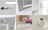 Hollywood Vanity Mirror with Uss Bulbs Luxury Vanity Mirror with Lights Large Size Makeup Mirror for Bedroom Makeup Room, Smart Touch White Lighting,4