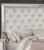 Madison Queen 4 Pc Upholstery Bedroom Set Made with wood in Beige