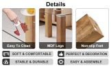 Table and chair set, 1 table and 4 chairs. A modern and minimalist rectangular dining table. Glass desktop and wood colar MDF table legs. Paired with