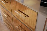 Lorenzo Gold Detailed Dresser made with Wood in Gray