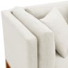 [VIDEO provided] [New] 75*50" Modern Sectional Sofa,Rustic L-shaped Couch Set with 3 Free Pillows,4-seat Linen Fabric Indoor Furniture with Chaise Lou
